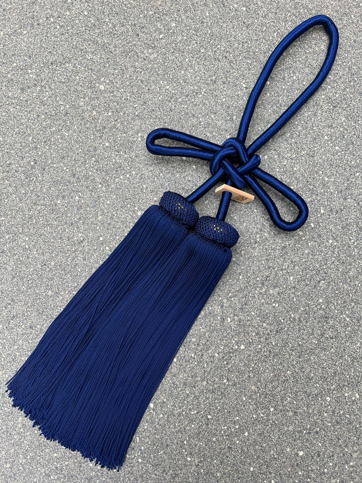 Tassel Agemaki Knot Large Size Navy — image 2