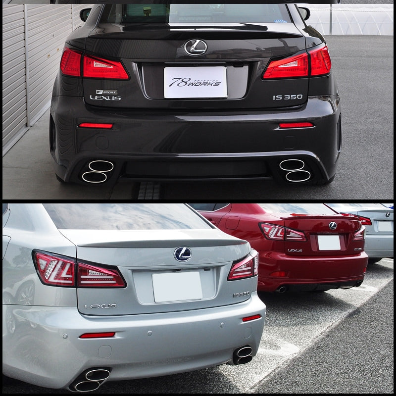 LEXUS 20系 IS / ISF 高輝度LED 現行ルック ファイバーLEDテール V1 インナーレッド / クリアー — image 9