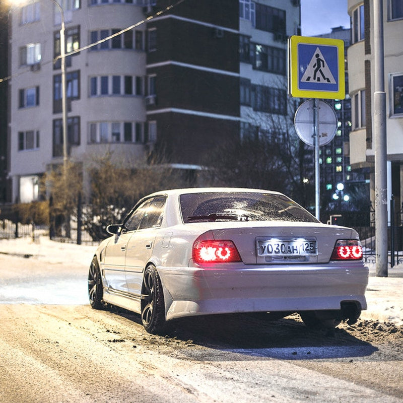 100系 チェイサー JZX LX GX SX 前期 後期 US ストリート ドリフトで人気 LEDテールランプ V2 オールクリアー — image 4