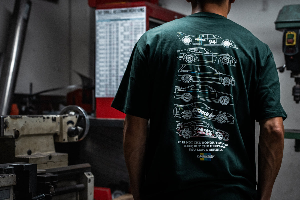 GReddy Heritage 4.0 Tee - Sports Green — image 4