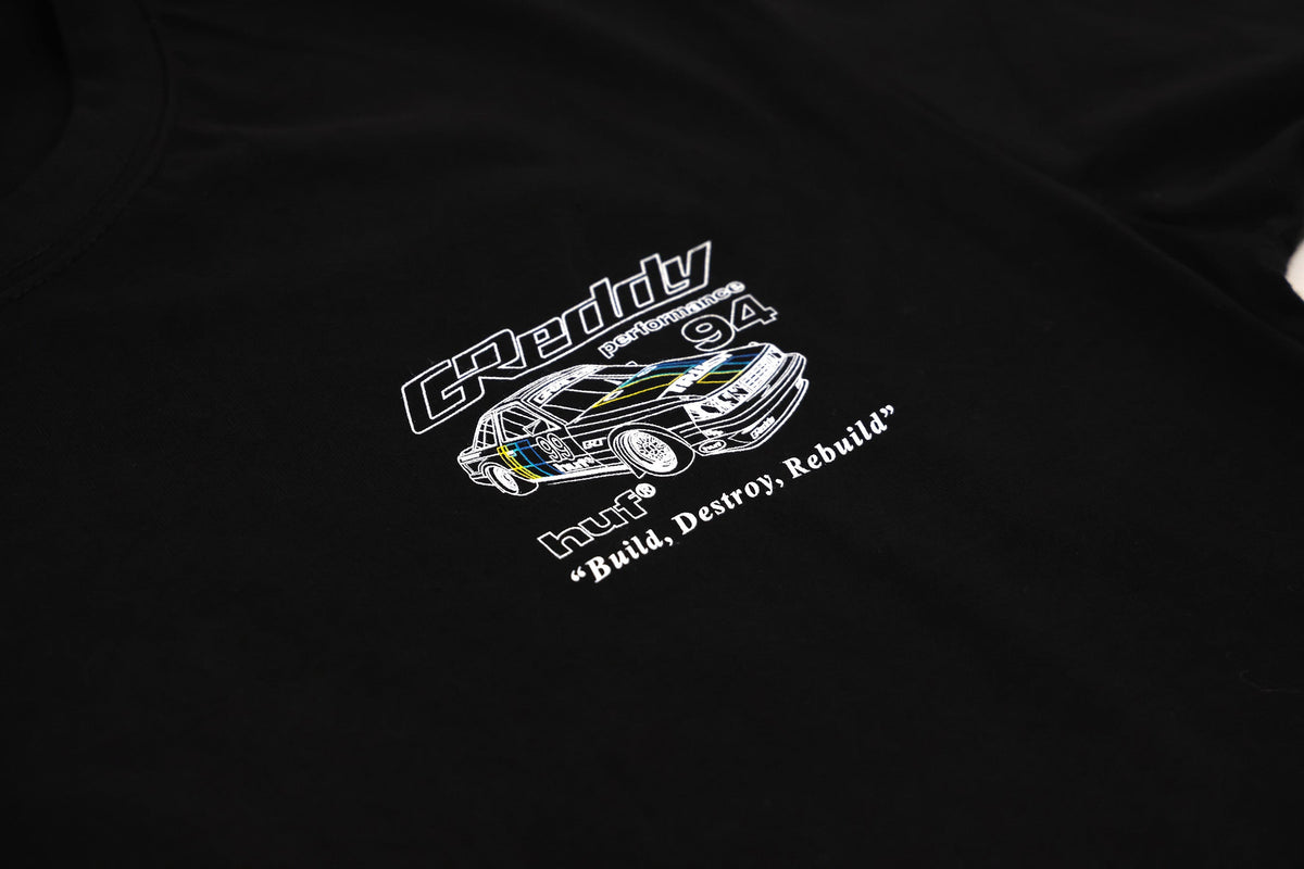 GReddy x HUF Retro Mod Tee - Black — image 5