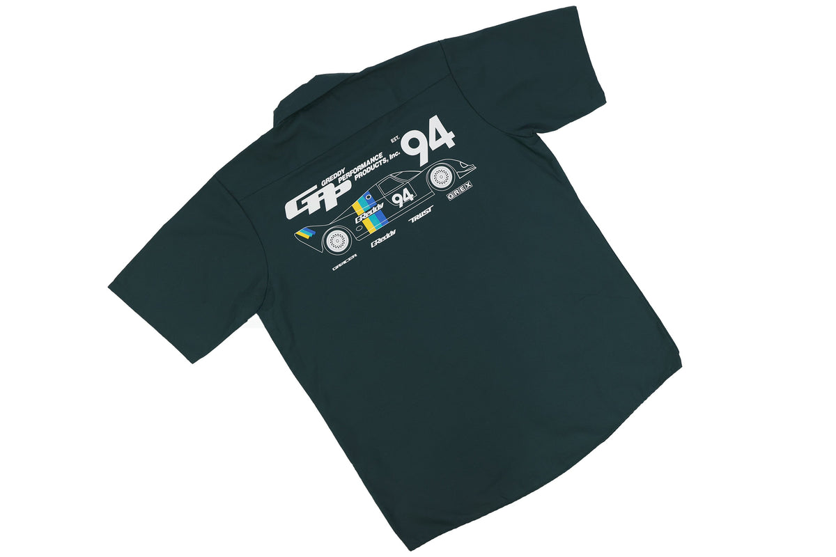 GReddy Established Mechanic's Button-up Work Shirt - Spruce Green — image 2