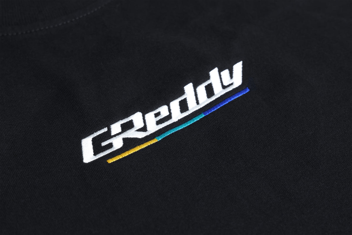 GReddy Underline Embroidered Tee – Black — image 2
