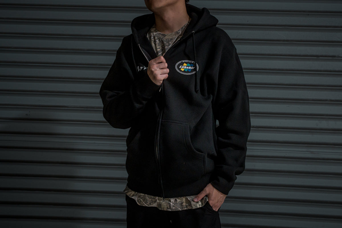 GReddy Total Tune-Up Zip Hood - Black — image 7