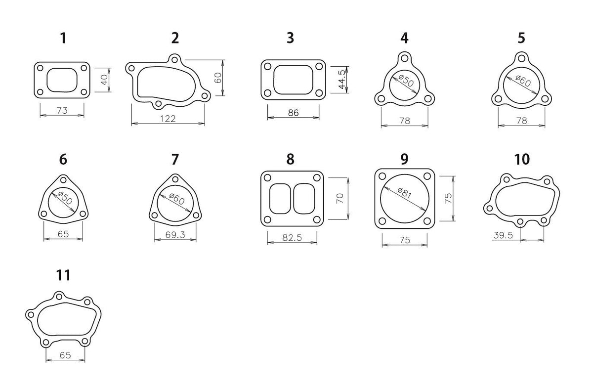 TD05 TURBINE OUTLET FLANGE (ACT) - (11900031)