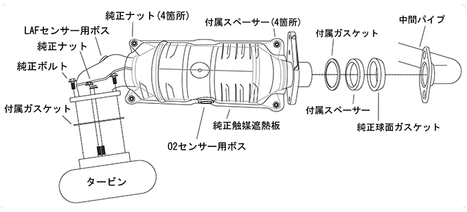 Vehicle-Specific Metal Catalyser — JW5 (33005-AH005) — image 2